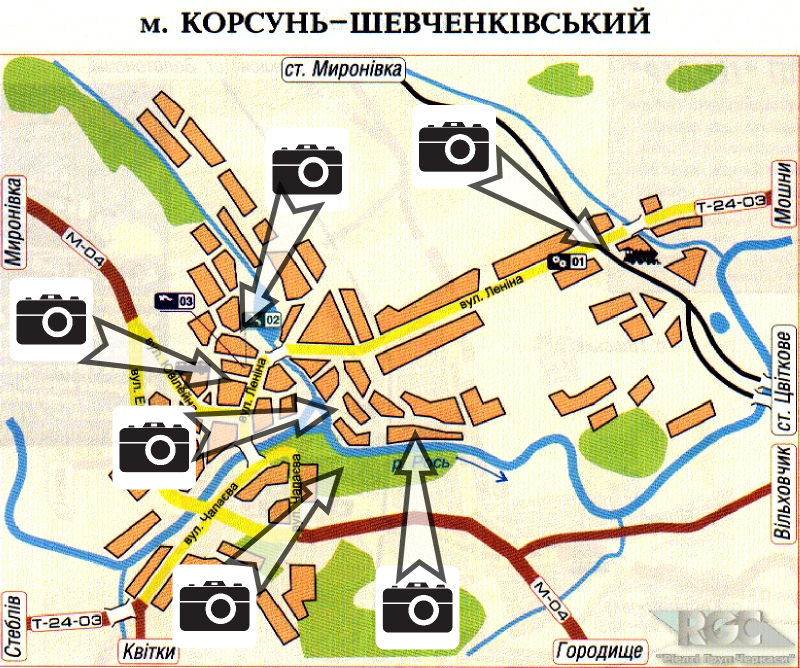 Корсунь карта відвідування