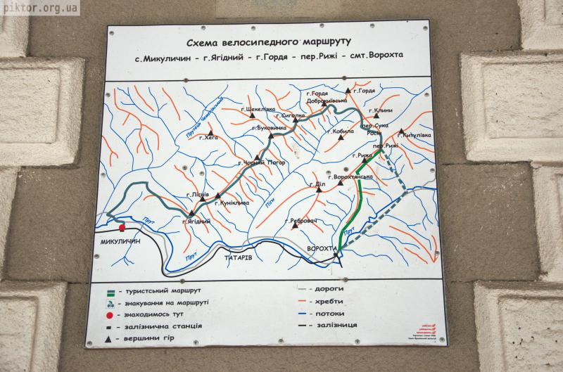 Карта велосипедних маршрутів