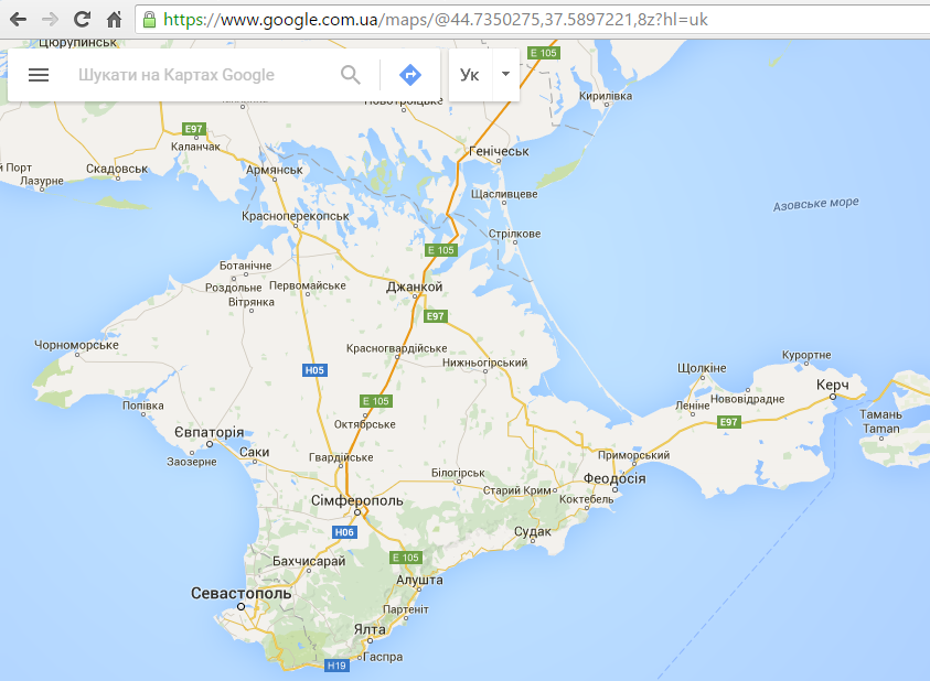 UA Google maps