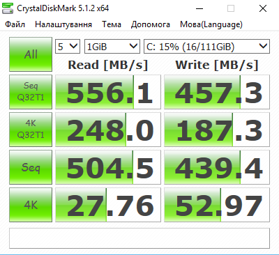 CrystalDiskMark 5.1.2
