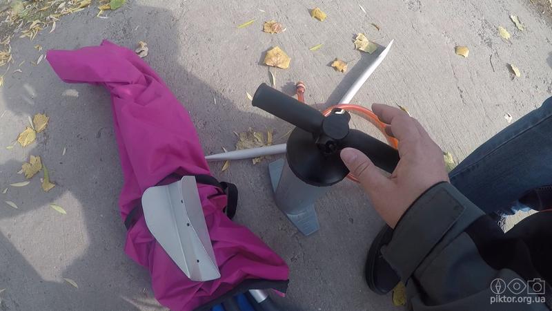 Накачування байдарки